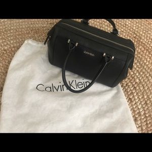 Black Genuine Leather Calvin Klein Purse